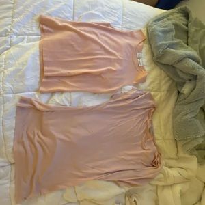Pink tank and tee